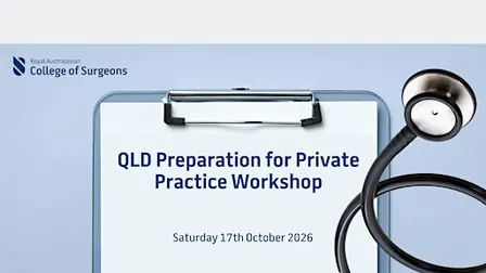 RACS QLD Preparation for Private Practice Workshop 2026