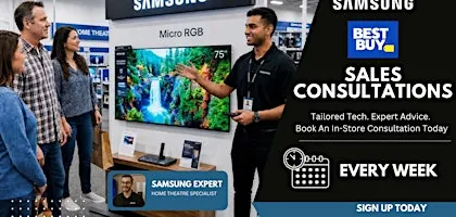 Winnipeg - Samsung Home Theatre Appointment Based Sales Consultations
