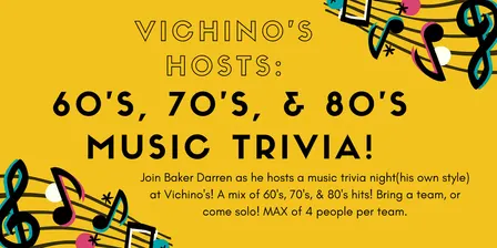 Vichinos Music Trivia - 60s, 70s, 80s Night 1