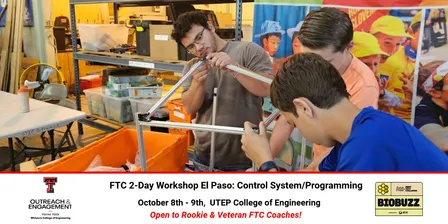 2 Day FTC Robotics Workshop El Paso: Programming/Control System