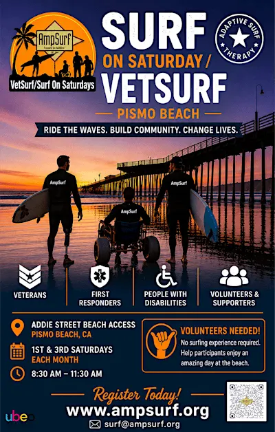 AMPSURF Surf On Saturday/VetSurf (Pismo Beach)