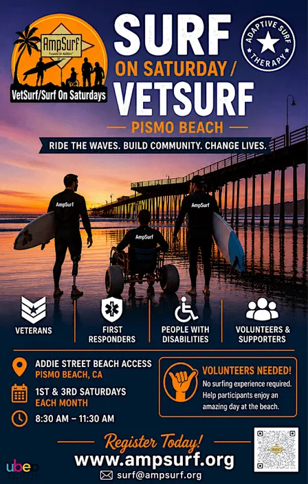 AMPSURF Surf On Saturday/VetSurf (Pismo Beach)
