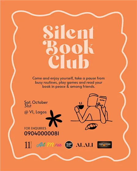 Silent Book Club  VI: Victoria Island Lagos (Oct Edition)