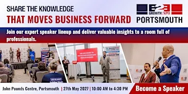 Portsmouth B2B Growth Expo 2027 | Become A Speakers At Premier B2B Show