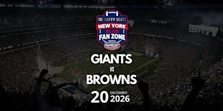 Giants vs. Browns Fan Zone at MetLife: Food, Drinks & Game Day Vibes!