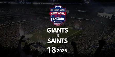 Giants vs. Saints Fan Zone at MetLife: Food, Drinks & Game Day Vibes!