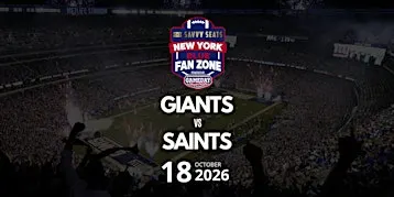 Giants vs. Saints Fan Zone at MetLife: Food, Drinks & Game Day Vibes!