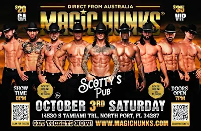 MAGIC HUNKS AUSTRALIA TAKEOVER NORTH PORT,FL!!!