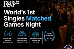 World's 1st Singles Live-Matched Games (Vancouver) Ages 40-55 | Secret RSVP