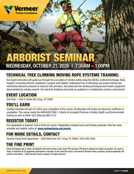 Irving Arborist Seminar