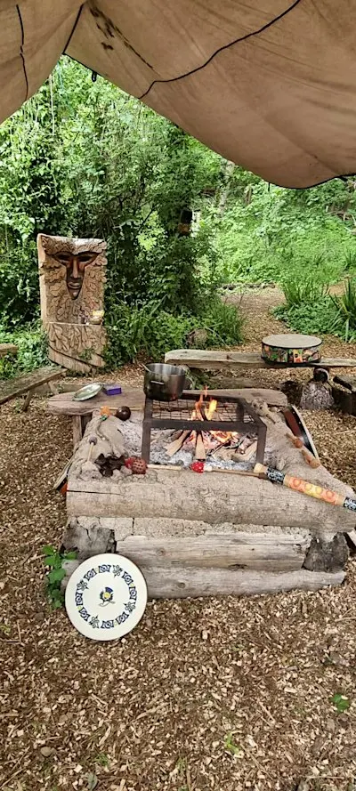 Womans Woodland Drum & Cacao Circle Hallr Woods near Glastonbury