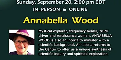 IN PERSON with Annabella Wood - The Power of Directing Your Mind