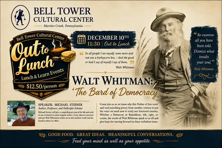 Out to Lunch - Walt Whitman - "The Bard of Democracy"