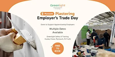 Greenlight Plastering Employer's Drop In Sessions (Plymouth)