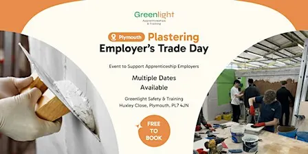 Greenlight Plastering Employer's Drop In Sessions (Plymouth)