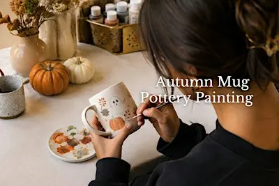 Autumn Mug Pottery Painting