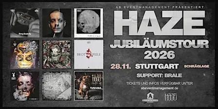 HAZE JUBILÄUMSTOUR STUTTGART