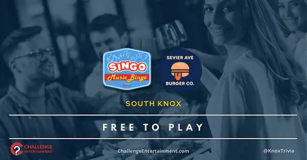 Weekly SINGO Music Bingo at Sevier Ave Burger Co. - South Knoxville