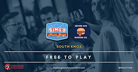 Weekly SINGO Music Bingo at Sevier Ave Burger Co. - South Knoxville