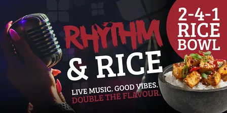 Rhythm & Rice - Rice & Noodle bowls with music from Jamie Felton