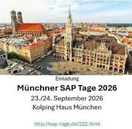 Münchner SAP Tage 2026