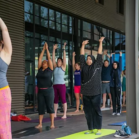 Yoga at Highlander