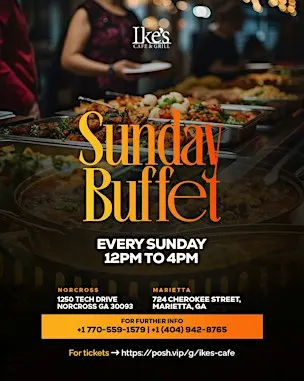 Sunday African Buffet @ Ikes - Norcross