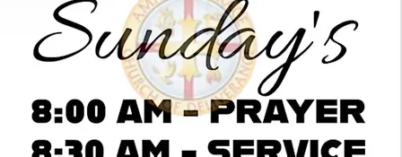 AMAZING GRACE CHURCH OF DELIVERANCE: UPDATED WEEKLY SCHEDULE