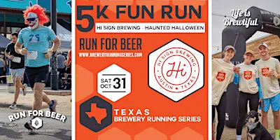 Haunted Hops Halloween 5k Beer Run x Hi Sign | TX Brewery Running Series