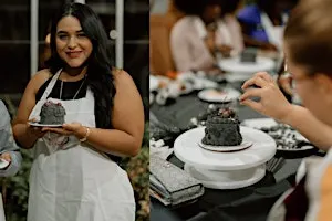 HTX Cake Decorating Experience: Halloween Heart Cake