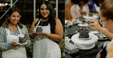 HTX Cake Decorating Experience: Halloween Heart Cake