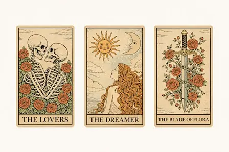 Tarot Painting - Memento Mori Cafe