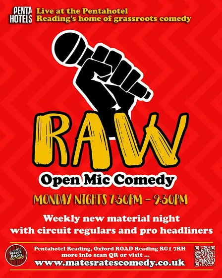 Mates Rates Comedy Raw, Reading's No.1 Stand Up Comedy Open Mic: Oct 19