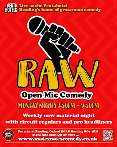 Mates Rates Comedy Raw, Reading's No.1 Stand Up Comedy Open Mic: Sep 28