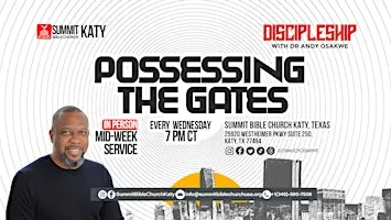 Discipleship with Dr. Andy on Wednesdays at 7pm