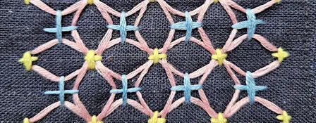 Japanese Kugurizashi sashiko stitching workshop