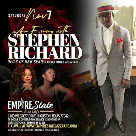 Stephen Richard Tribute to Chaka Khan & Anita Baker