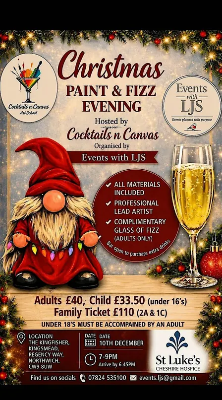 Christmas Paint & Fizz Evening