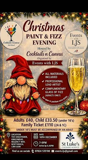 Christmas Paint & Fizz Evening