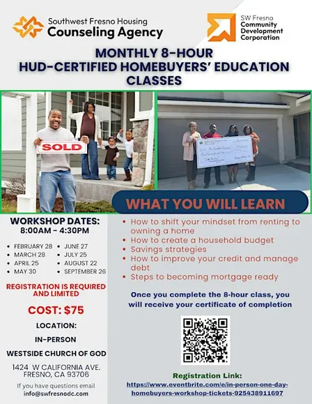Monthly 8-Hour HUD Housing Class