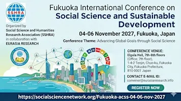 Fukuoka Int Conf on Social Science and Sustainable Development,4-6 Nov 2027