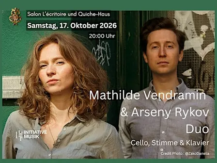 Mathilde Vendramin und Arseny Rykov Duo, Cello, Stimme und Klavier