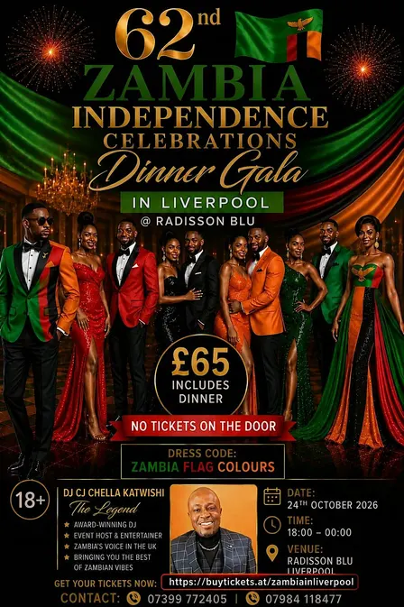 Zambia Independence @62 Dinner Gala