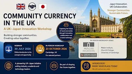 Community Currency (UK) Partnership Opportunity with Japanese Companies