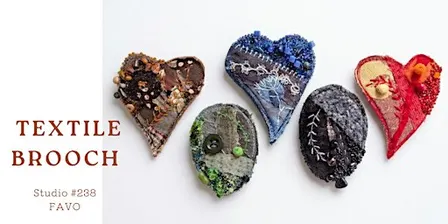 Textile brooch workshop
