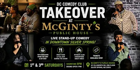DC Comedy Club Takeover – Live at McGinty’s Public House | Stand Up Comedy