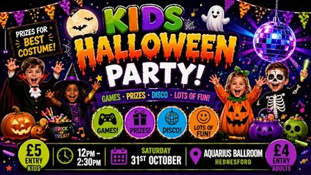 Kids Halloween day party at the Aquarius