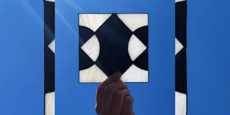 Stained Glass Suncatcher with Jessica Black