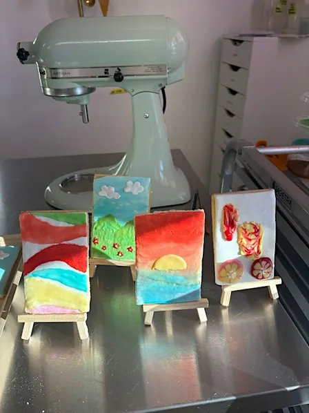 Bake & Sip: Royal Icing Cookie Canvas Painting Workshop