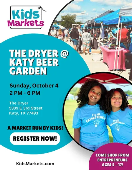 Kids Markets at The Dryer @ Katy Beer Garden